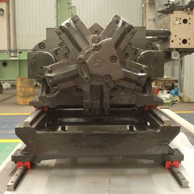 Yellow Hydraulic Servo Plastic Garbage Container 550t Injection Molding Machine Making