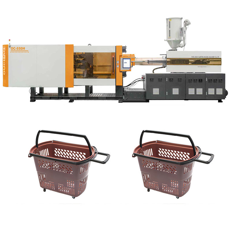 550T Pull Rod Plastic Shopping Basket Making Injection Molding Machine